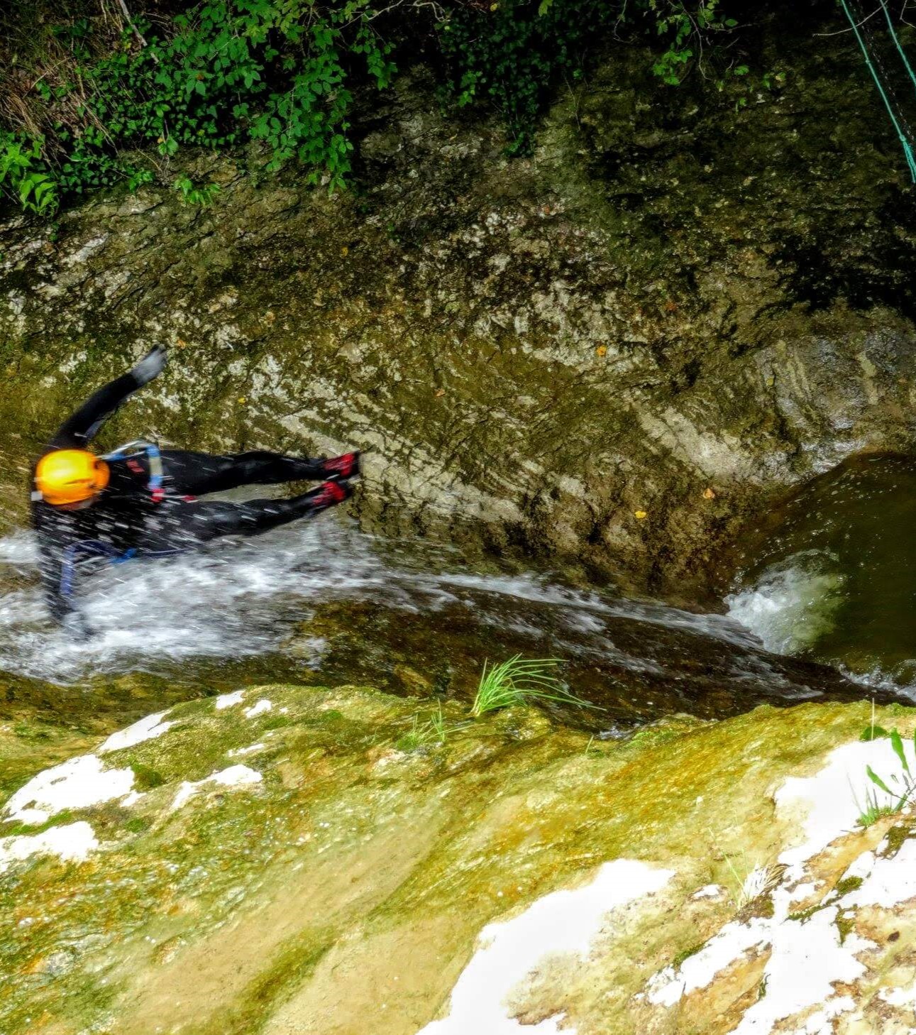 Toboggans - Activité canyoning dans l'Ain et le Jura - Sources et Nature